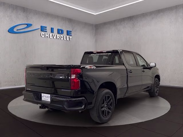 2024 Black Chevrolet Silverado 1500 Custom 4X4 Truck