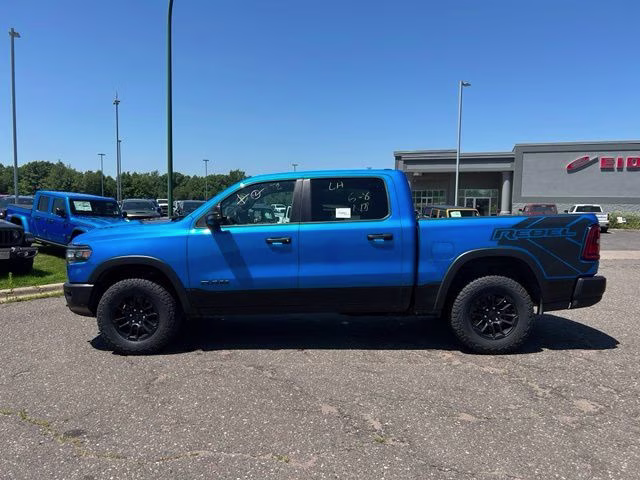 2025 Hydro Blue Pearlcoat Ram 1500 Rebel 4X4 Truck