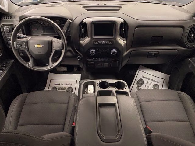 2024 Black Chevrolet Silverado 1500 Custom 4X4 Truck