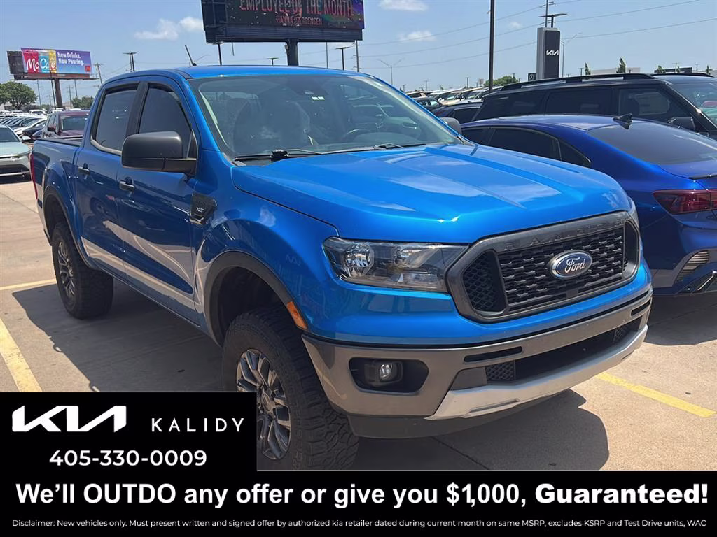 2021 Velocity Blue Metallic Ford Ranger XLT RWD Truck