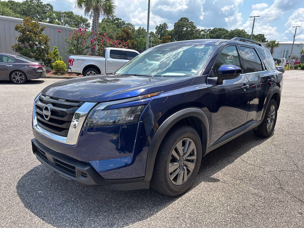 2025 Deep Ocean Blue Nissan Pathfinder SV FWD SUV