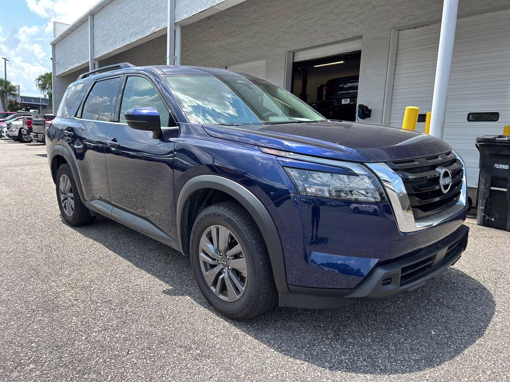 2025 Deep Ocean Blue Nissan Pathfinder SV FWD SUV