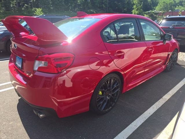 2018 Pure Red Subaru WRX STi Limited AWD Sedan