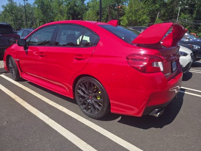 2018 Pure Red Subaru WRX STi Limited AWD Sedan