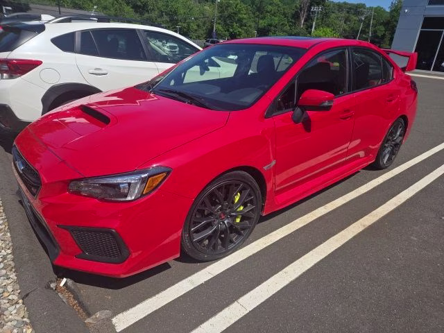 2018 Pure Red Subaru WRX STi Limited AWD Sedan