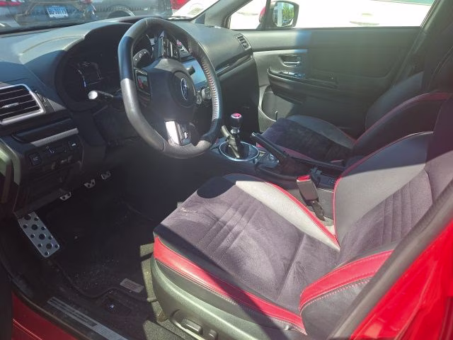 2018 Pure Red Subaru WRX STi Limited AWD Sedan