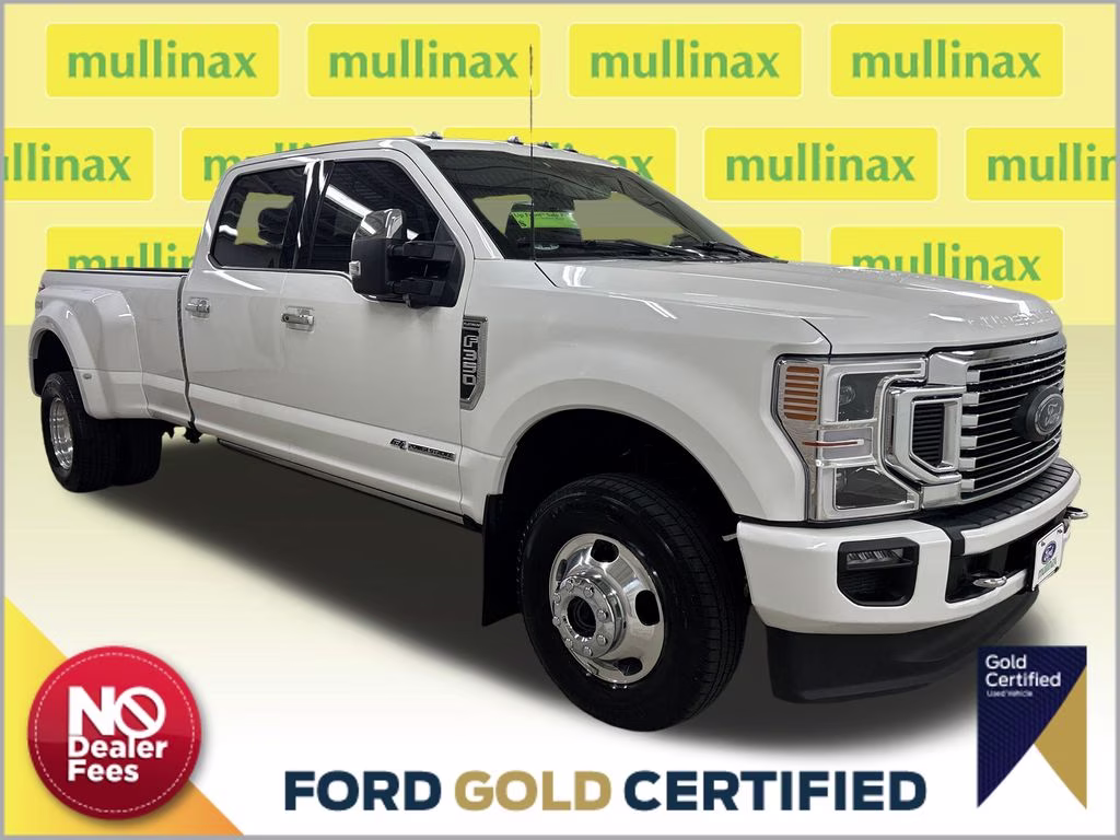 2022 White Metallic Ford Super Duty F-350 DRW Platinum 4X4 Truck