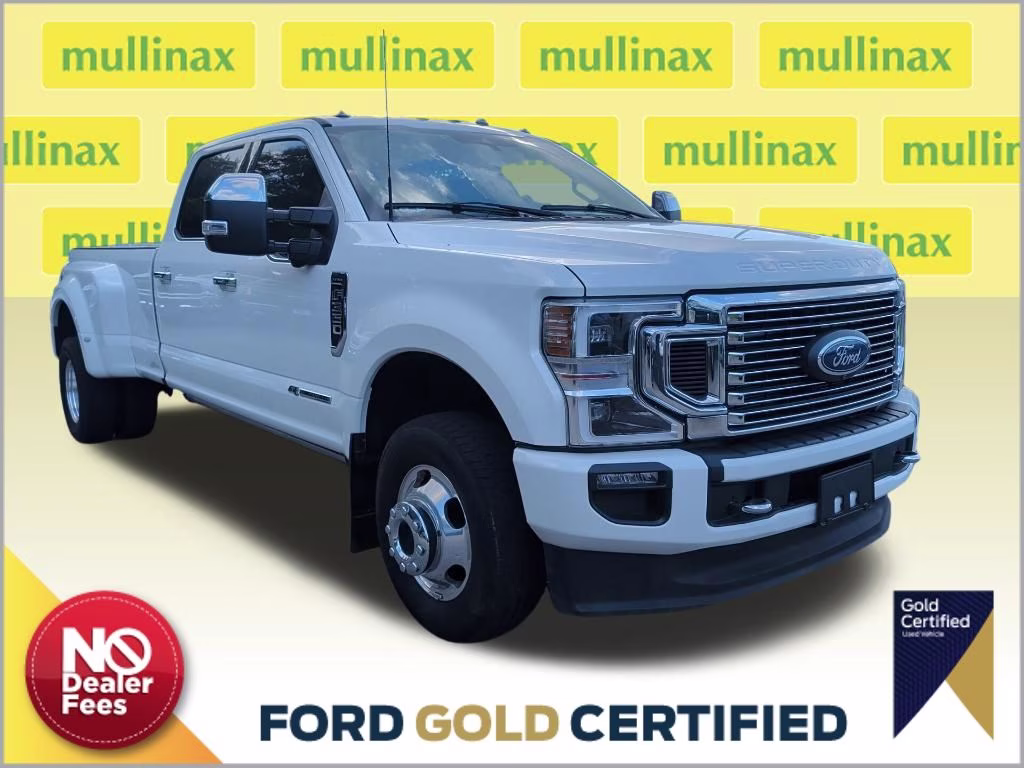 2022 Star White Metallic Tri-Coat Ford Super Duty F-350 DRW Platinum 4X4 Truck