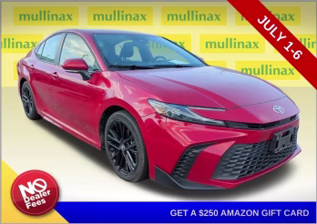 2025 Supersonic Red Toyota Camry SE FWD Sedan