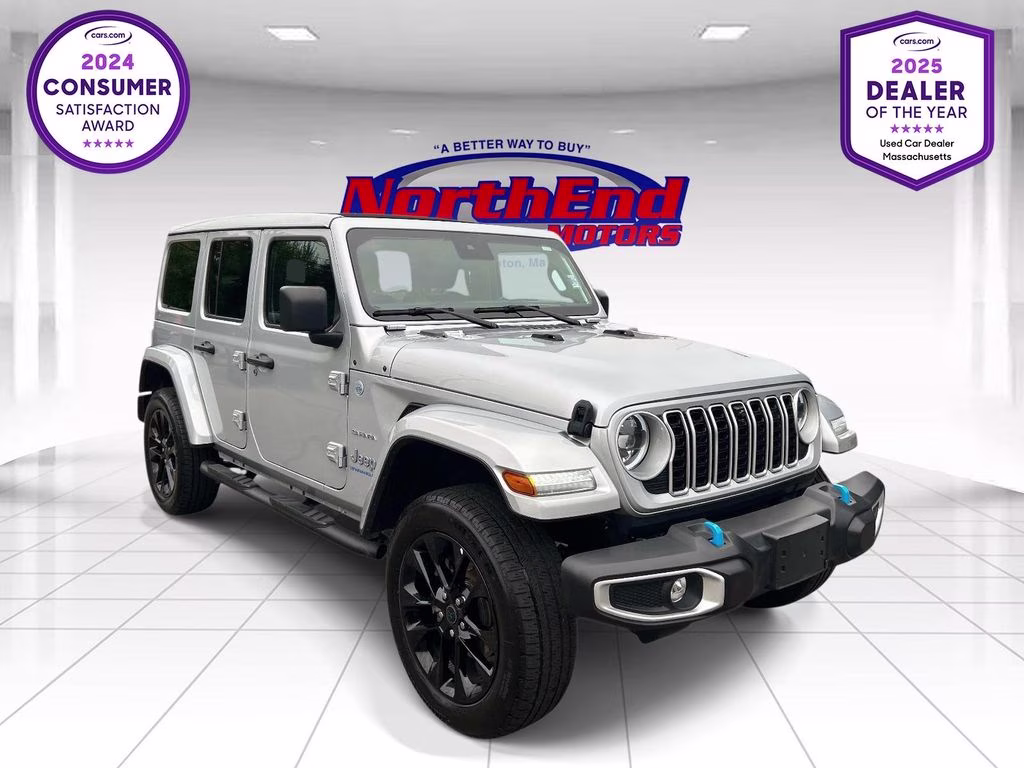 2024 Silver Zynith Clearcoat Jeep Wrangler Sahara 4xe 4X4 SUV