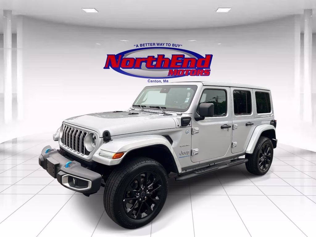 2024 Silver Zynith Clearcoat Jeep Wrangler Sahara 4xe 4X4 SUV
