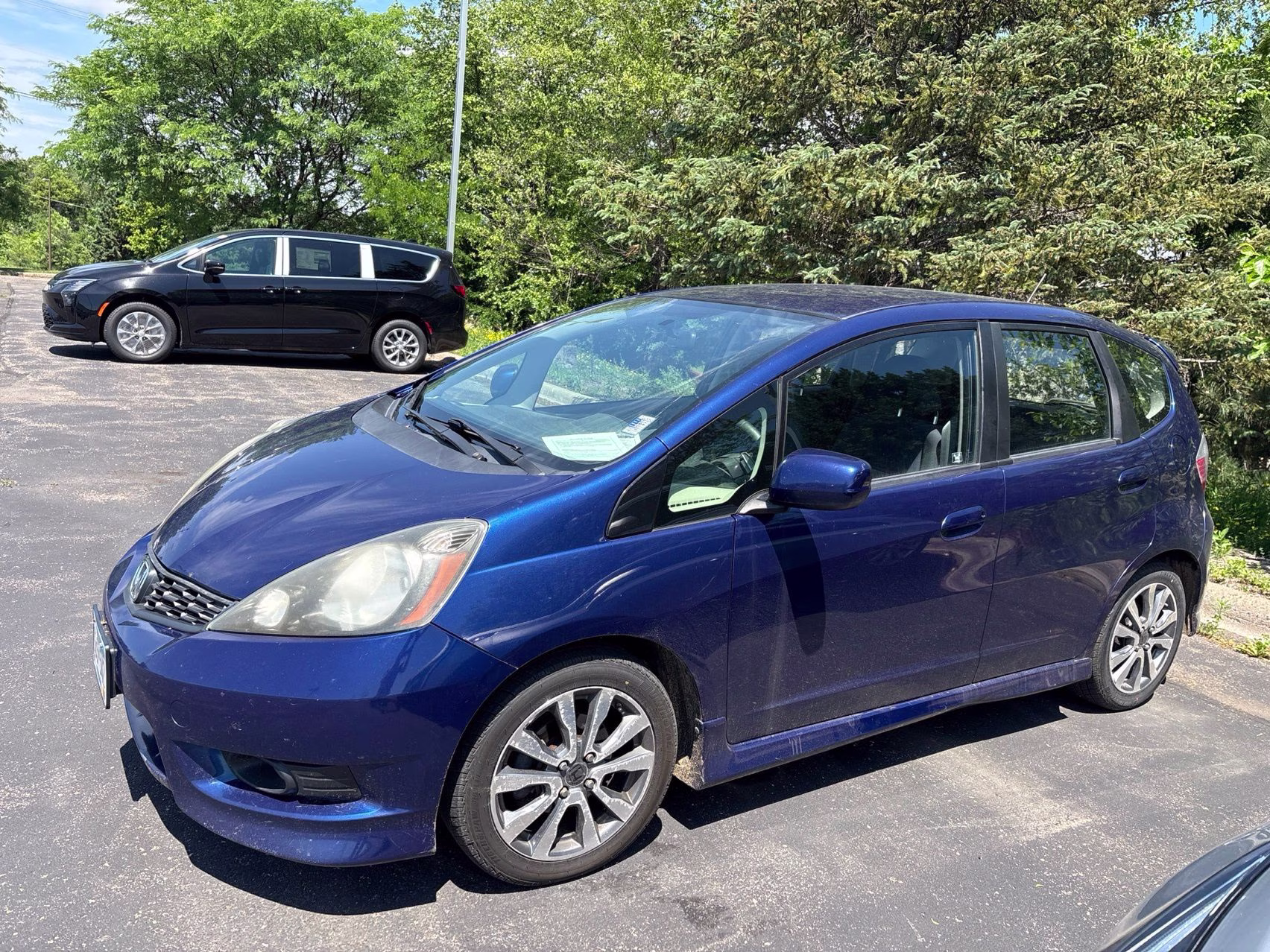 2012 Blue Honda Fit Sport FWD Hatchback
