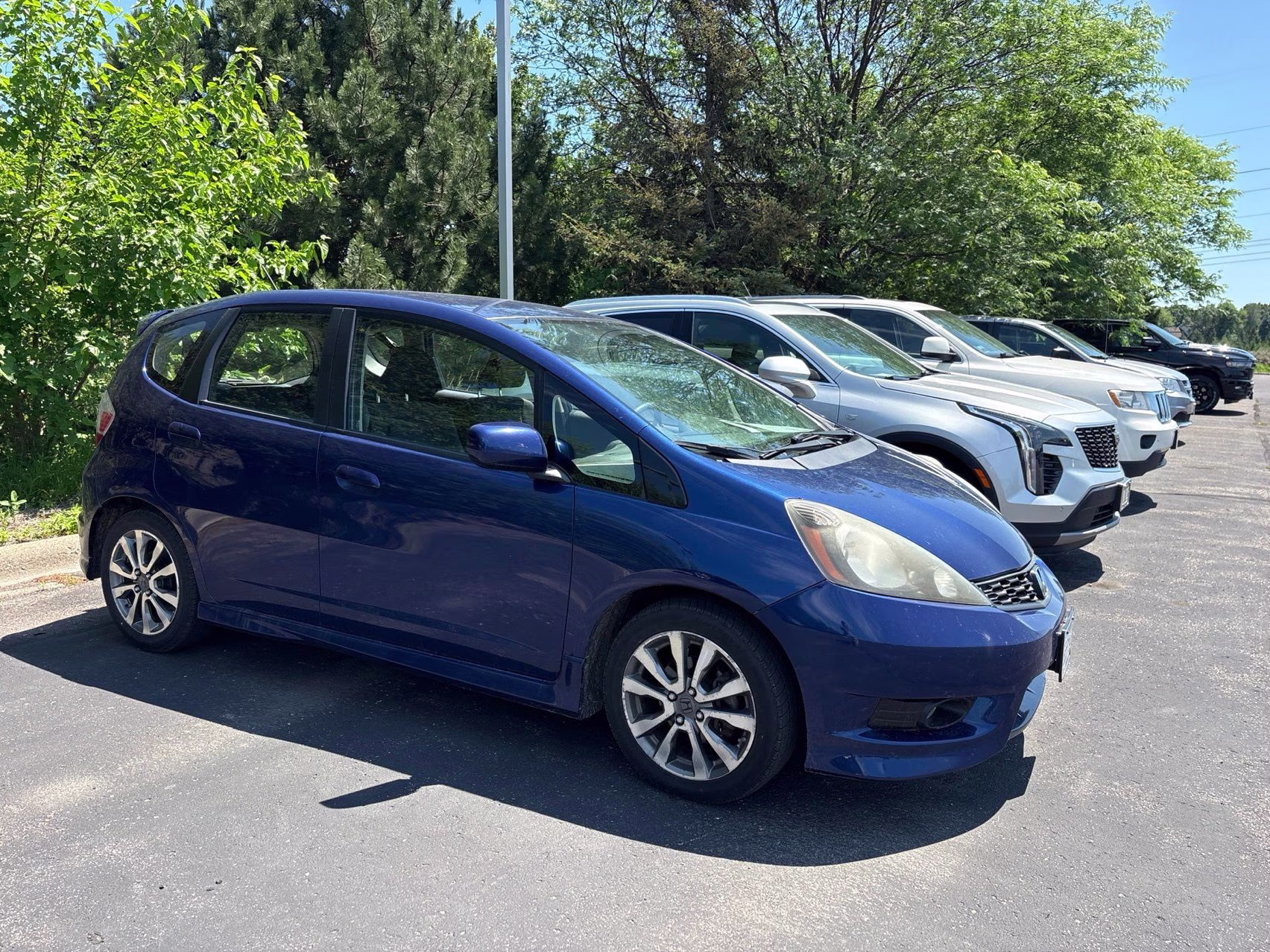 2012 Blue Honda Fit Sport FWD Hatchback