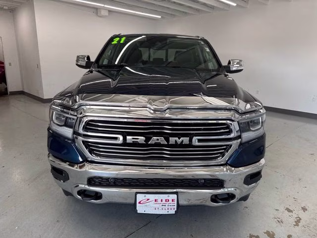 2021 Patriot Blue Pearlcoat Ram 1500 Laramie 4X4 Truck