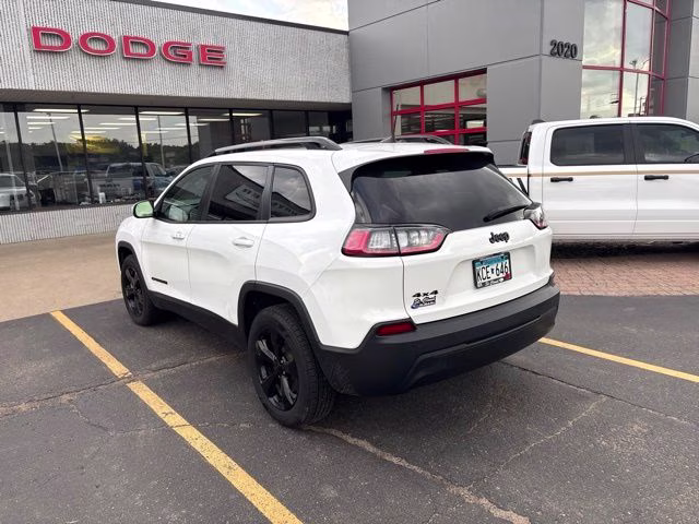 2021 Bright White Clearcoat Jeep Cherokee Altitude 4X4 SUV