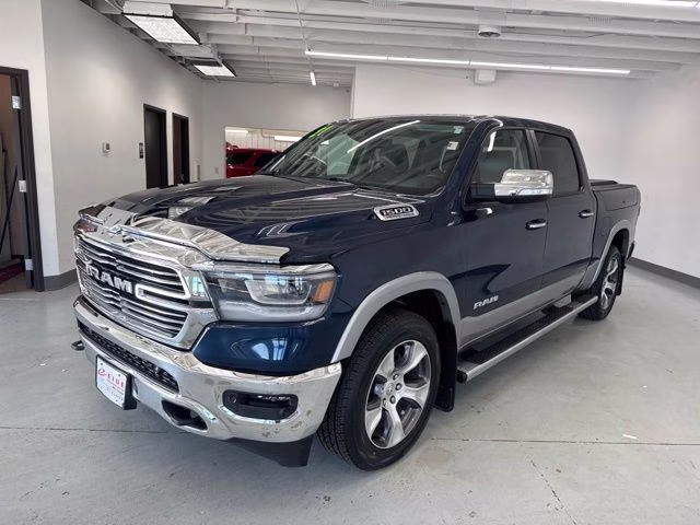 2021 Patriot Blue Pearlcoat Ram 1500 Laramie 4X4 Truck