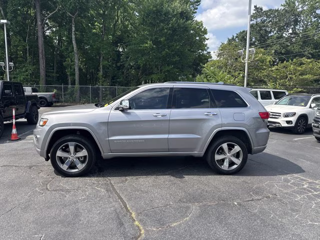 2016 Billet Silver Metallic Clearcoat Jeep Grand Cherokee Overland 4X4 SUV