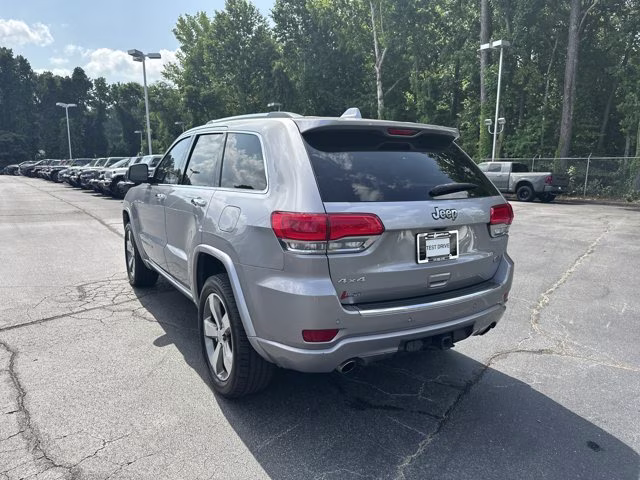 2016 Billet Silver Metallic Clearcoat Jeep Grand Cherokee Overland 4X4 SUV