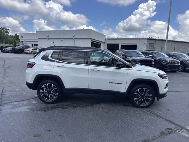 2023 Bright White Clearcoat Jeep Compass Limited 4X4 SUV