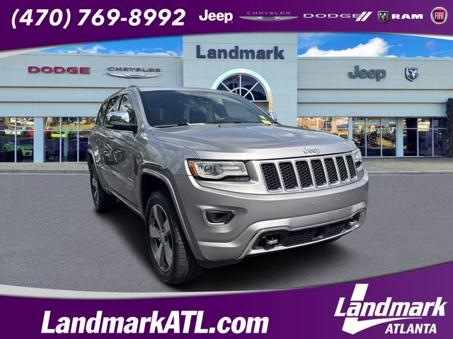 2016 Billet Silver Metallic Clearcoat Jeep Grand Cherokee Overland 4X4 SUV