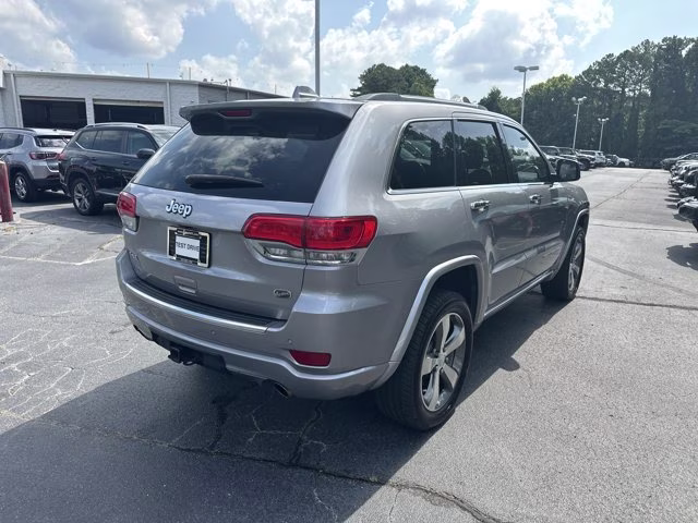 2016 Billet Silver Metallic Clearcoat Jeep Grand Cherokee Overland 4X4 SUV