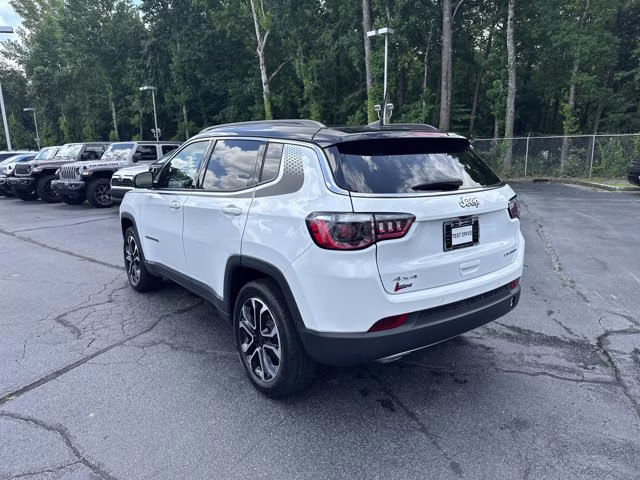 2023 Bright White Clearcoat Jeep Compass Limited 4X4 SUV
