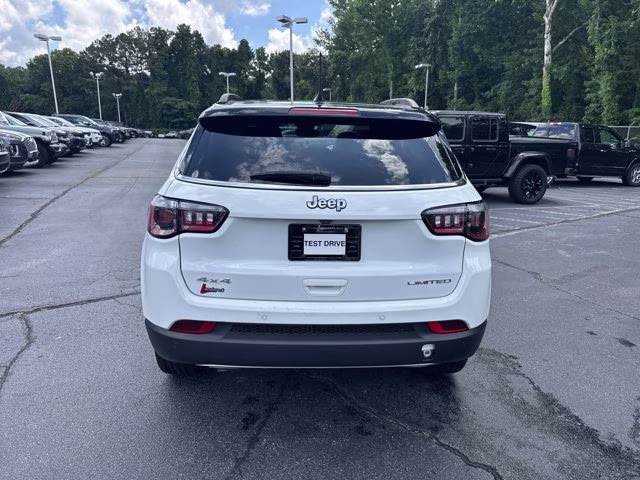 2023 Bright White Clearcoat Jeep Compass Limited 4X4 SUV