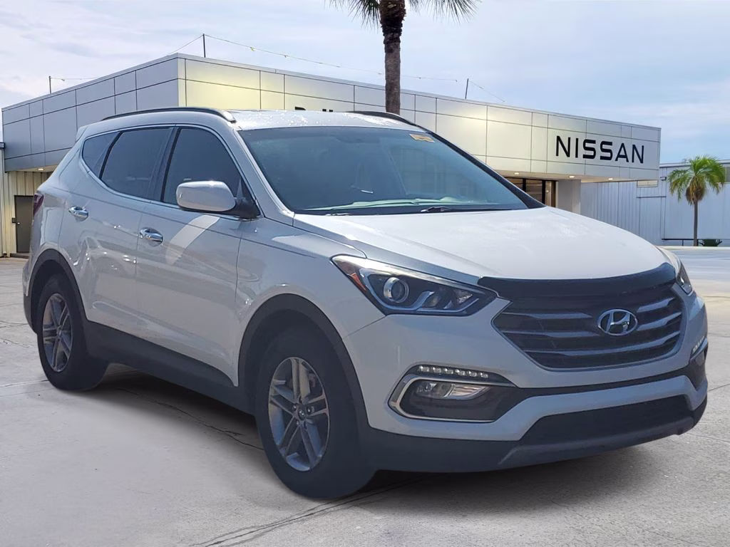 2017 Frost White Pearl Hyundai Santa Fe Sport 2.4 Base FWD SUV