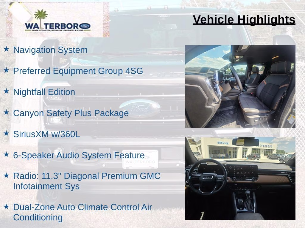 2025 Sterling Metallic GMC Canyon AT4 4X4 Truck