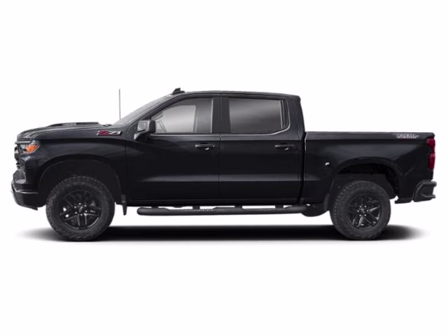 2026 Black Chevrolet Silverado Trail Boss Custom 4X4 Truck