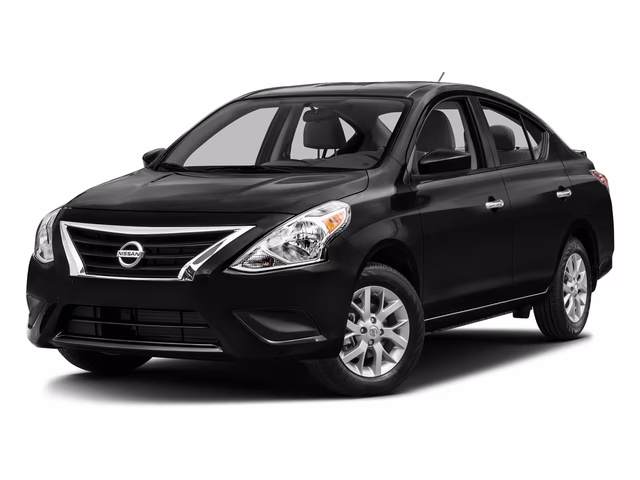 2017 Black Nissan Versa FWD Sedan