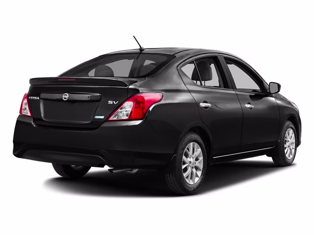 2017 Black Nissan Versa FWD Sedan