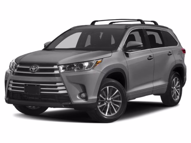2019 Silver Toyota Highlander XLE AWD Crossover