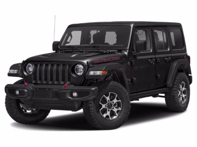 2021 Black Jeep Wrangler Unlimited Rubicon 4X4 Crossover