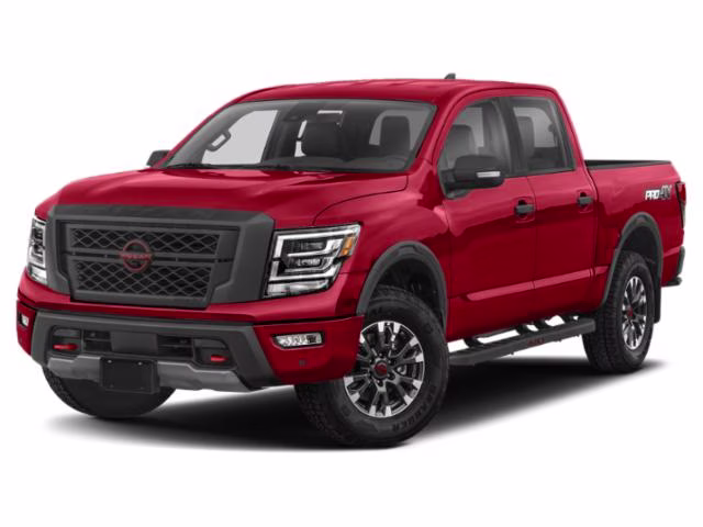2024 Red Nissan Titan 4X4 Truck