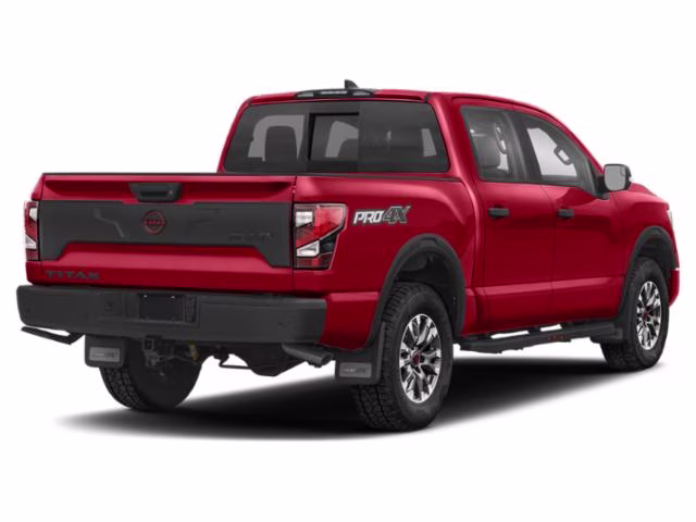 2024 Red Nissan Titan 4X4 Truck