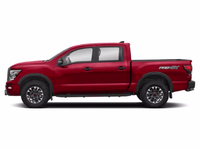 2024 Red Nissan Titan 4X4 Truck