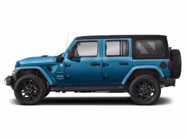2023 Hydro Blue Pearlcoat Jeep Wrangler 4xe Sahara 4xe 4X4 Convertible