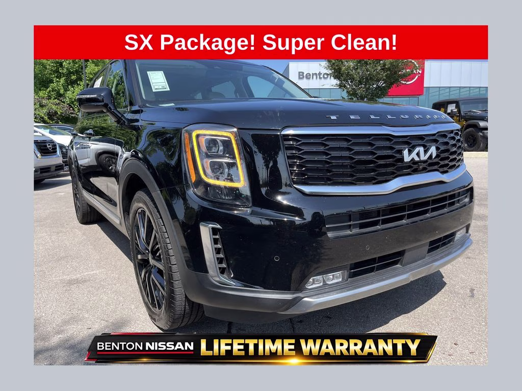 2022 Ebony Black Kia Telluride SX FWD SUV