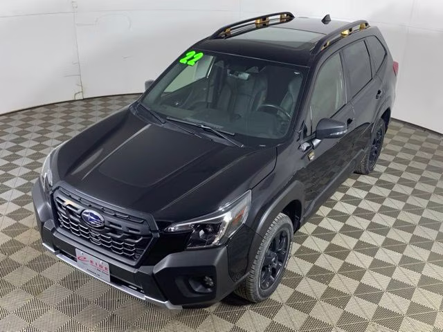2022 Crystal Black Silica Subaru Forester Wilderness AWD SUV