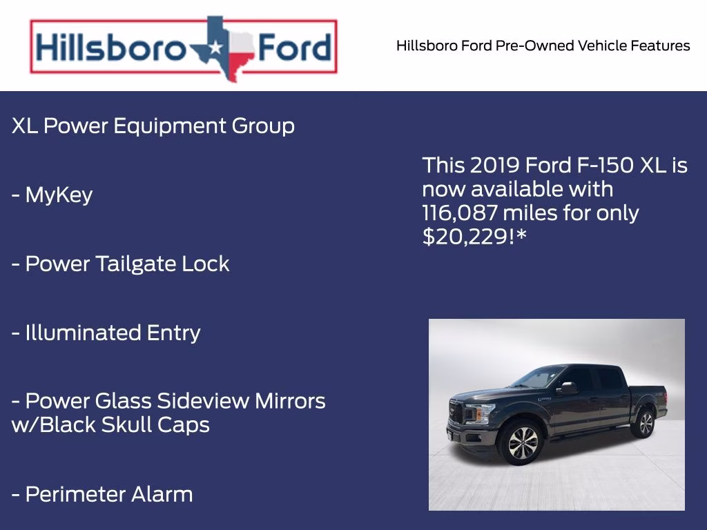 2019 Magnetic Metallic Ford F-150 XL RWD Truck