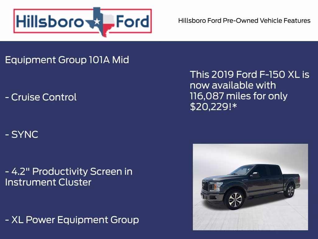2019 Magnetic Metallic Ford F-150 XL RWD Truck