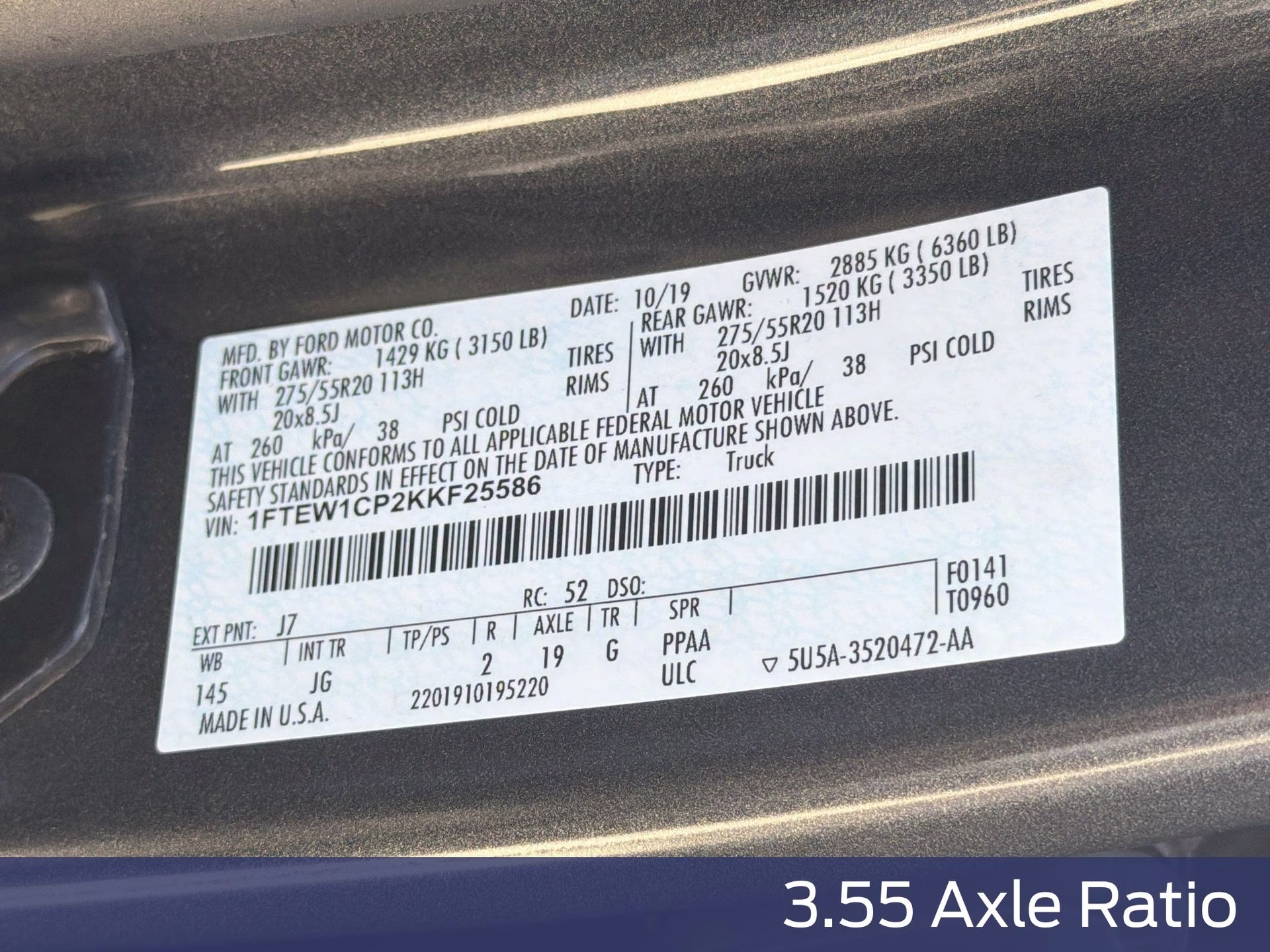 2019 Magnetic Metallic Ford F-150 XL RWD Truck