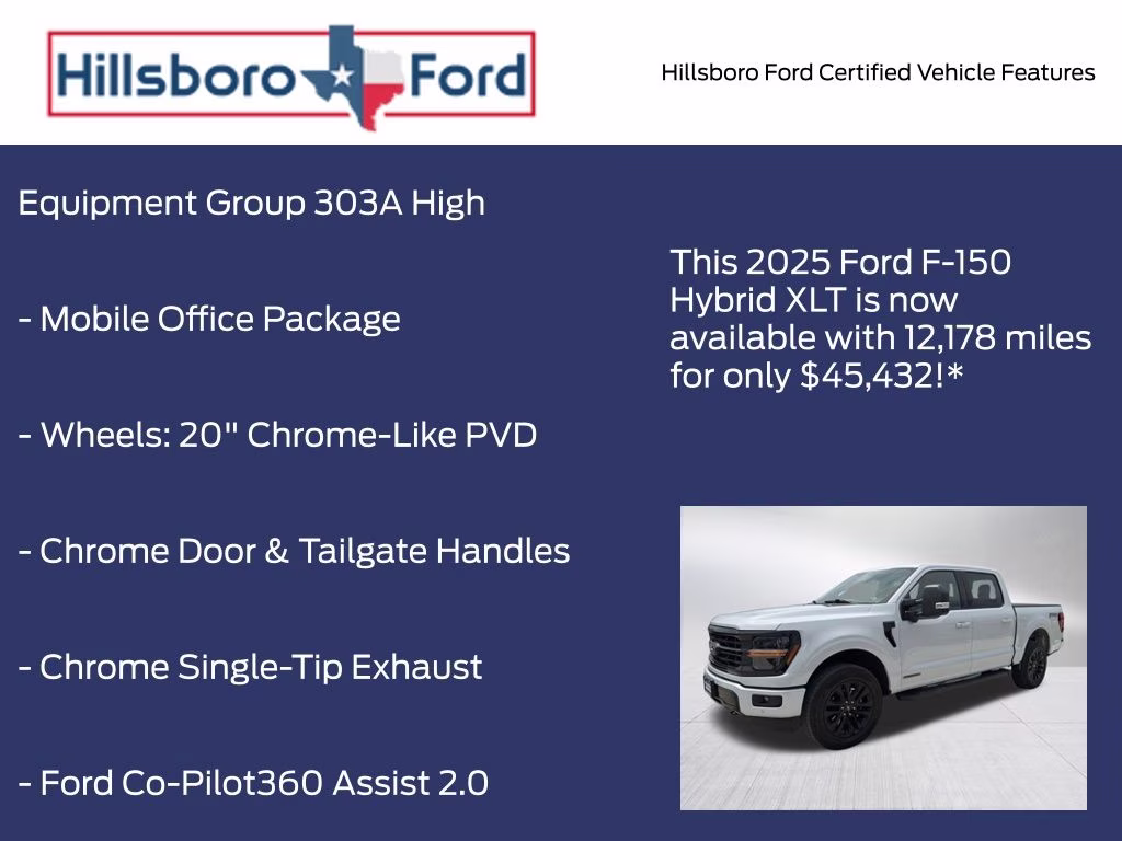 2025 Space White Metallic Ford F-150 XLT 4X4 Truck
