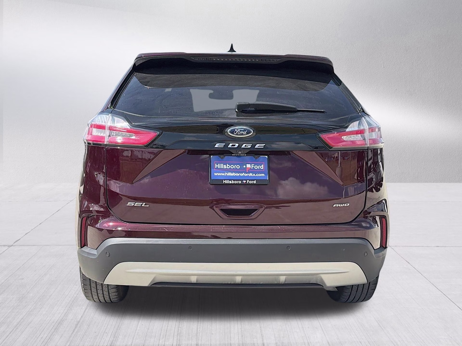 2023 Burgundy Velvet Metallic Tinted Clearcoat Ford Edge SEL AWD SUV