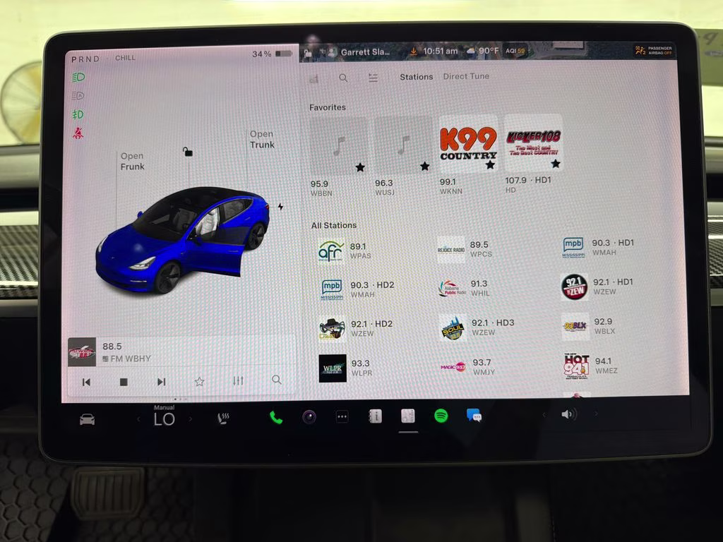 2022 Deep Blue Metallic Tesla Model 3 Long Range AWD Sedan