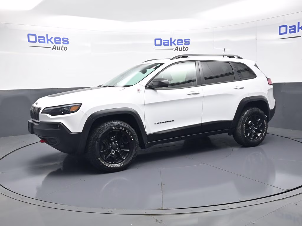 2019 Bright White Clearcoat Jeep Cherokee Trailhawk 4X4 SUV