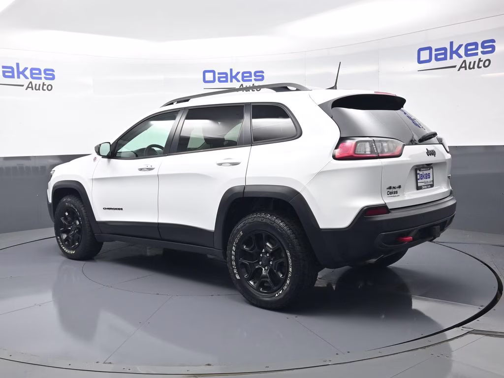2019 Bright White Clearcoat Jeep Cherokee Trailhawk 4X4 SUV