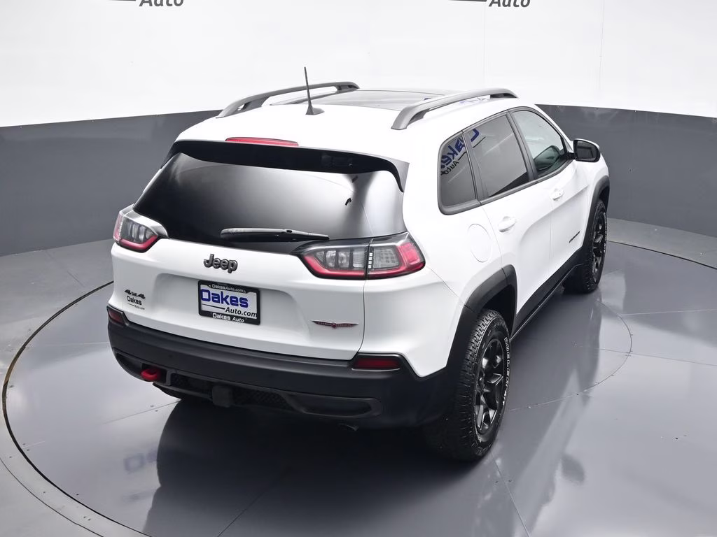 2019 Bright White Clearcoat Jeep Cherokee Trailhawk 4X4 SUV