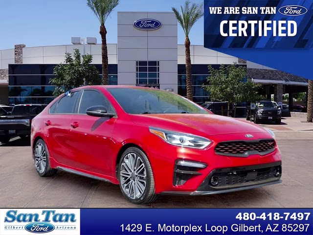 2021 Currant Red Kia Forte GT FWD Sedan